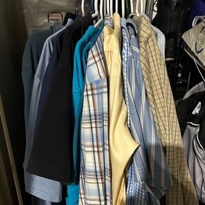 Nautica Blue and Yellow Dress Shirts